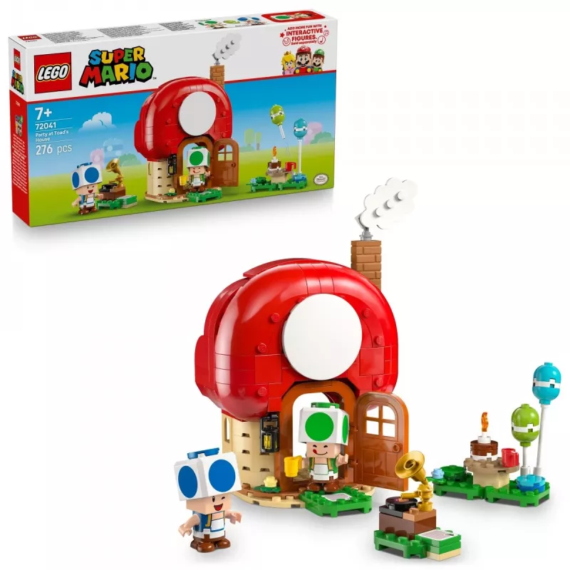Klocki konstrukcyjne LEGO Super Mario Impreza w domku Toada zestaw 72041 z interaktywnymi funkcjami zabawy