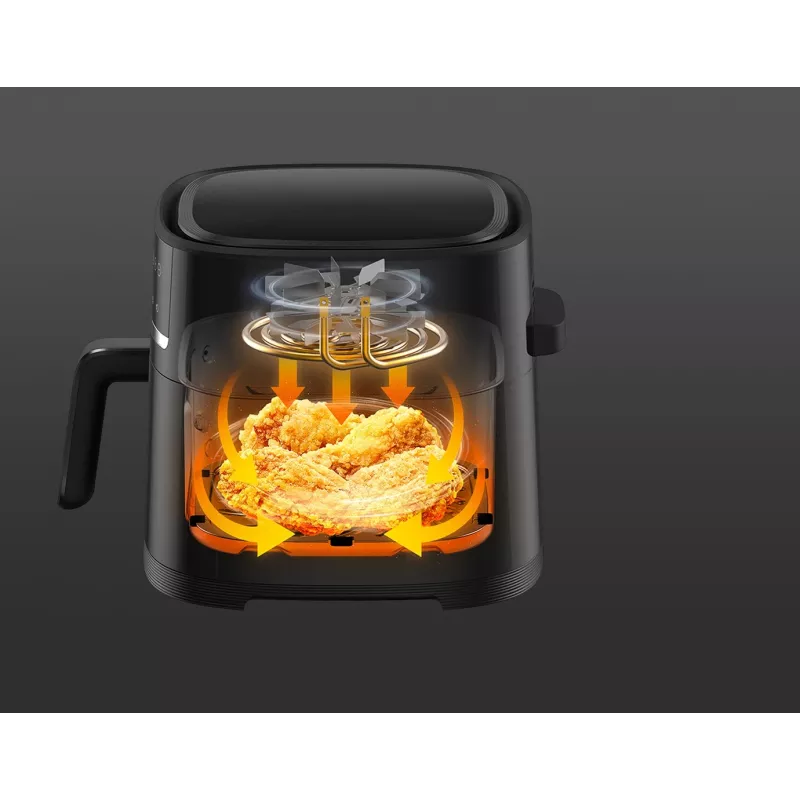 Xiaomi frytkownica beztłuszczowa 6L MAF08 Single 1500 W frytkownica na gorące powietrze Czarny
