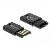 Czytnik kart DeLOCK USB 2.0 Czarny Micro SD MicroSDHC MicroSDXC 480 Mbit/s
