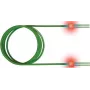 Sacon EasyLan FO LED Patch Cord Premium, Duplex - kabel krosowy - LC wielomodowy (M) do LC wielomodowy (M) - 1 m - światłowód - duplex - 50/125 mikrometra - OM3 - akwamaryna, RAL 6027