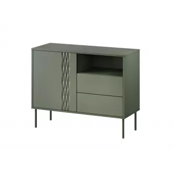 1D2S TRESSE komoda 100x40x75 matowy zielony