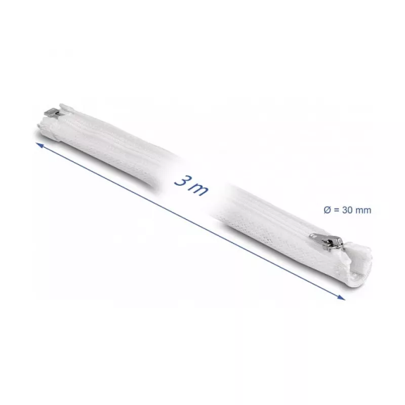 Oplot ochronny DeLOCK 20834 3m x 30mm Biały