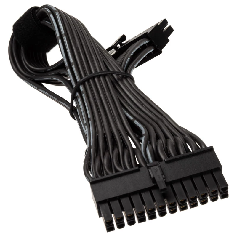 SILVERSTONE 24-pin ATX extension kabel SST-PP06BE-MB35, 350 mm, czarny