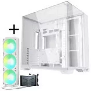 Lian Li O11 Vision Compact + TRYX PANORAMA SE ARGB Complete Liquid Cooling - biały, 360 mm