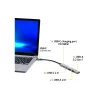 USB Hub Port Designs 900163 Type-C 5000 Mbit/s Srebrny