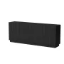 Komoda Cama LIVERTI 2000x420x780 mm, czarna, korpus z płyty wiórowej, 16 mm
