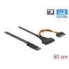 Adapter DeLOCK M.2 Key M do U.2 SFF-8639 NVMe z kablem 50 cm