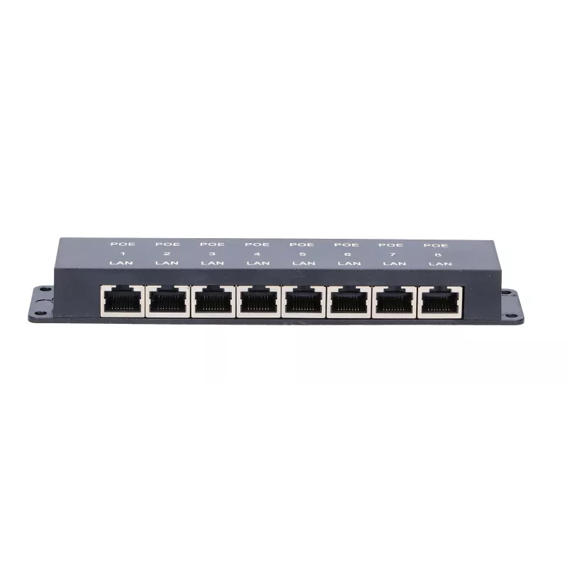 Ekstralink 8-portowy iniektor PoE, 8x 100Mb/s RJ45