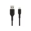 BELKIN PVC USB CABLE USB-A - LIGHTNING, 1M, BLK