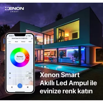 XENON Smart X7021 Inteligentna Żarówka LED RGB, 9 W, Wi-Fi, Bluetooth, Biała
