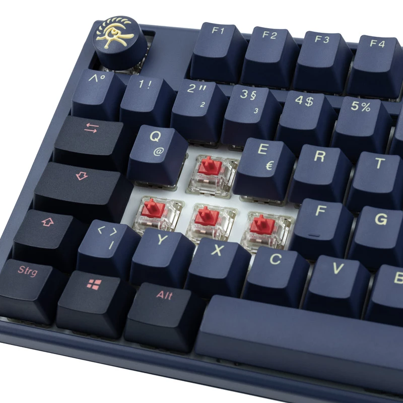 Klawiatura Ducky One 3 TKL, gaming, USB, niebieska