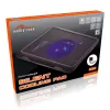 Podkładka chłodząca MEDIA-TECH MT2660 — chłodziarka do laptopa zasilana przez USB, 1 wentylator 13,5 cm, 20 CFM, 1000 RPM, 330×250×40 mm, 327 g, podświetlenie
