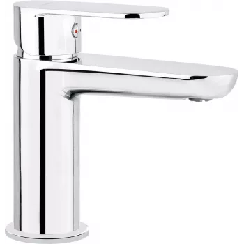 Bateria umywalkowa Deante Alpinia BGA_020M - chromowana stojąca bateria umywalkowa