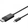 Goobay USB-C na DisplayPort. M/M. Czarny