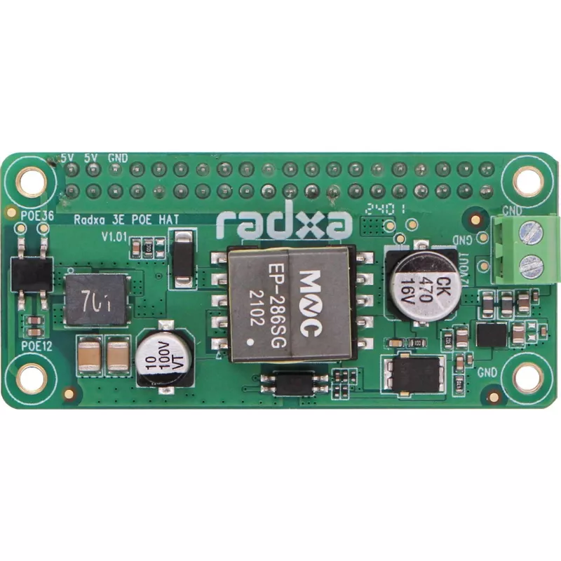 Nakładka PoE HAT ALLNET RA023 do RADXA Zero 3E – moduł Power over Ethernet zgodny z 802.3af