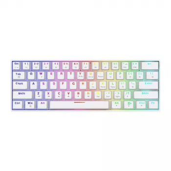 Klawiatura mechaniczna Whiteout X2, Blue Outemu, Hot Swap Savio Savgk-white