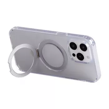 Ochronne etui magnetyczne na telefon Joyroom JR-BP004 do iPhone 15, przezroczyste, cienki, wbudowane magnesy