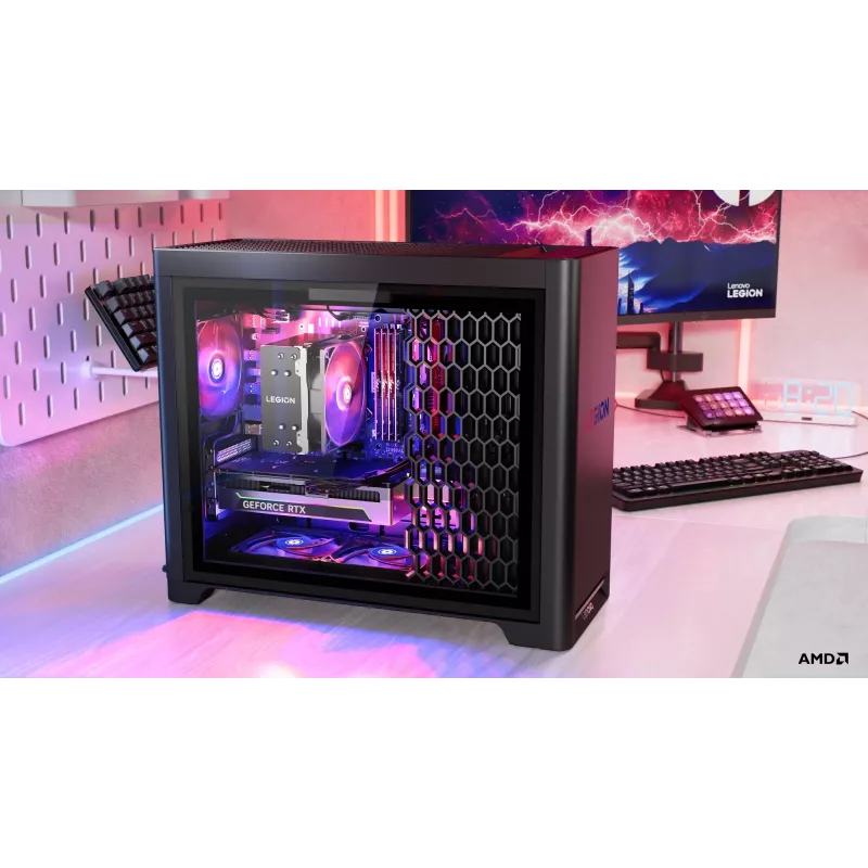 Lenovo Legion | T5 30AGB10 | Desktop | Tower | AMD Ryzen 7 | 7700X | 32 (2x16GB) GB | UDIMM DDR5 | 512 GB | NVIDIA GeForce RTX 5070 | Bez klawiatury | Windows 11 Pro | Gwarancja 24 mies.