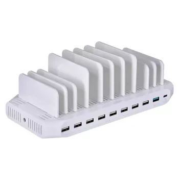 UNITEK Y-2190 Stacja ładująca organizer wolnostojący biały