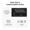 Mechaniczna klawiatura Keychron K4 HE z przełącznikami Gateron Double‑Rail Magnetic Nebula, bezprzewodowa, czarna, układ US