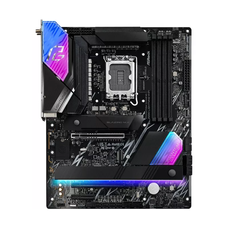 Płyta główna ASRock Z890 Lightning WiFi — Intel Z890, LGA1851, ATX, 4× DDR5, Wi‑Fi 7, LAN 2.5Gb, Thunderbolt 4