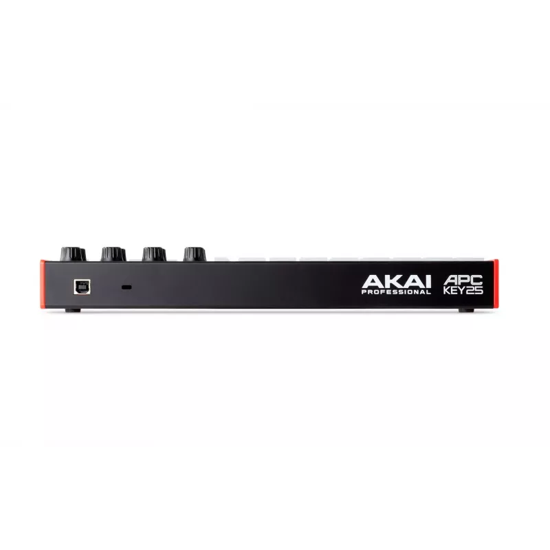 Kontroler MIDI AKAI APC Key 25 MK2 — 25 klawiszy dynamicznych, 40 padów, podświetlenie RGB, 8 enkoderów, zasilanie USB