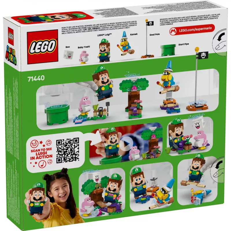 Klocki konstrukcyjne LEGO 71440 Super Mario Interaktywna figurka LEGO Luigi
