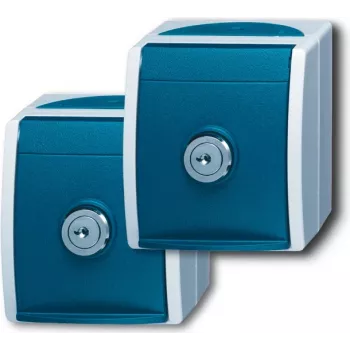 Busch Jaeger Accessory zasilacz Socket Outlet CEE 7/3 Niebieski - szary (2083-0-0816)