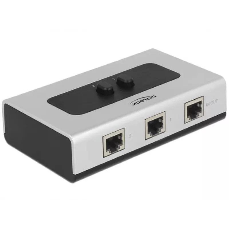 Hub DeLOCK 87673 1000 Mbit/s Czarny Szary