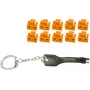 Blokada portu RJ45 ShiverPeaks BS08-01035 — 1 klucz, 10 pomarańczowych blokad