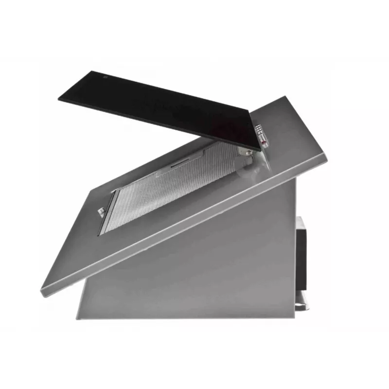 Okap kuchenny AKPO WK-4 Nero Eco 60, 600 mm, stal i szkło hartowane, 326 m³/h, aluminiowy filtr przeciwtłuszczowy, 55–61 dB
