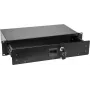 Szuflada rack Omnitronic SN-2 2U z zamkiem — 2U wysuwana szuflada na sprzęt do szaf 19-calowych