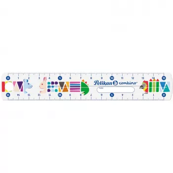 Linijka Pelikan 811224 150 mm plastikowa wielokolorowa