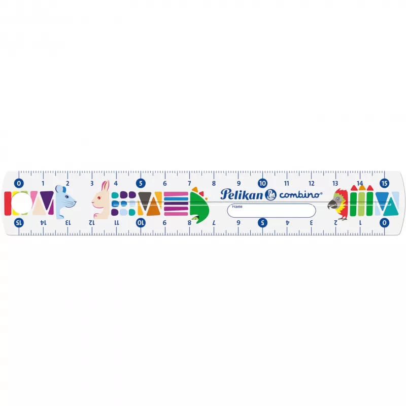 Linijka Pelikan 811224 150 mm plastikowa wielokolorowa
