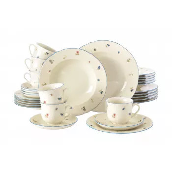 Zestaw obiadowy SELECT Marie-Luise Streublume dla 6 osób, model 001.763364, serwis porcelanowy