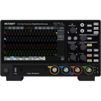 Voltcraft DOV1254 LA Oscyloskop cyfrowy 125 MHz 4-kanałowy 1,25 GSa/s 100 Mpts 12 bitów (VC-16753925)
