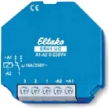 ELTAKO Przekaźnik przełączający 1xW. 10A ER61-UC Puszka instalacyjna elektroniczny 8-230V ER61-UC (61001601)