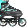 Nils Extreme NH18190 2IN1 Skates Czarny/niebieski SIZE. M (34-38)) Z wymiennymi łyżwami hokejowymi