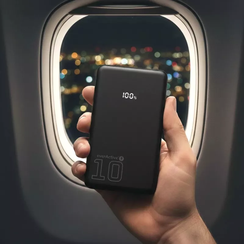 Przenośny powerbank everActive EB-11QB 10 000 mAh, 2× USB-C 20W (QC4.0)