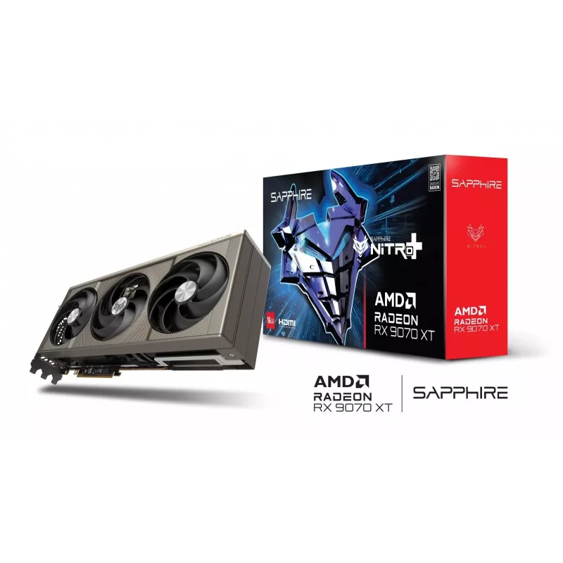 Karta graficzna Sapphire Radeon RX 9070 XT, 16 GB GDDR6, PCIe 5.0, 256-bit, 330 W TDP
