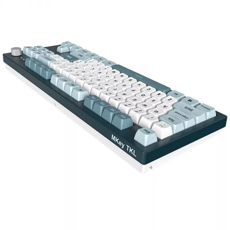 Montech MKey TKL klawiatura gamingowa USB ciemnoszara, jasnoniebieska, biała