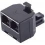 Łącznik przewodowy ShiverPeaks BS71230 3xRJ-11 Czarny