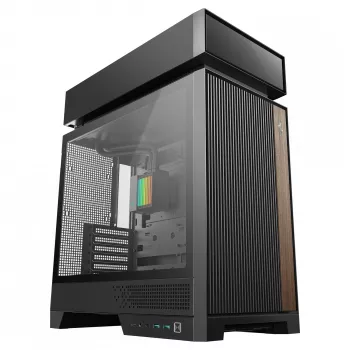 Obudowa komputera stacjonarnego DeepCool CL6600 Czarna — obsługuje zasilacze ATX/PS2/SFX/SFX-L, przednie wentylatory 140 mm, górne/tylne 120/140 mm, napędy 2,5/3,5 cala