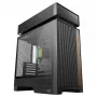 Obudowa komputera stacjonarnego DeepCool CL6600 Czarna — obsługuje zasilacze ATX/PS2/SFX/SFX-L, przednie wentylatory 140 mm, górne/tylne 120/140 mm, napędy 2,5/3,5 cala