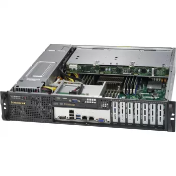Super Micro Supermicro SC823M TQC-R802LPB - Stojak - do montażu w szafie rack - 2U - ulepszony, rozszerzony ATX - SATA/SAS - Hot-Swap 800 W - Czarny (CSE-823MTQC-R802LPB)