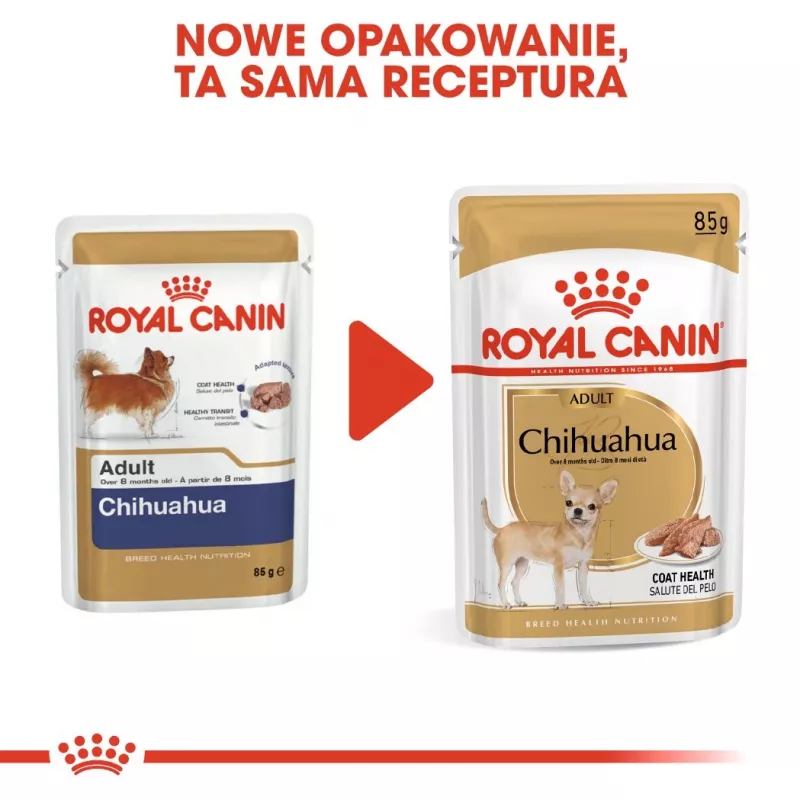 Mokra karma dla psa Royal Canin Chihuahua Adult saszetka 85 g — drób, dla dorosłych Chihuahua 1–1,9 kg