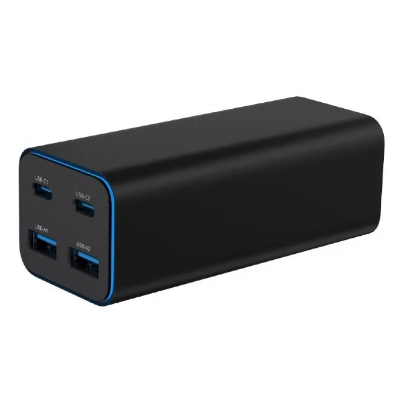 Ładowarka Gembird TA-UC-2A2C-PD100-01-BK do laptopa, smartfona, czarna, AC, szybkie ładowanie, do użytku wewnętrznego