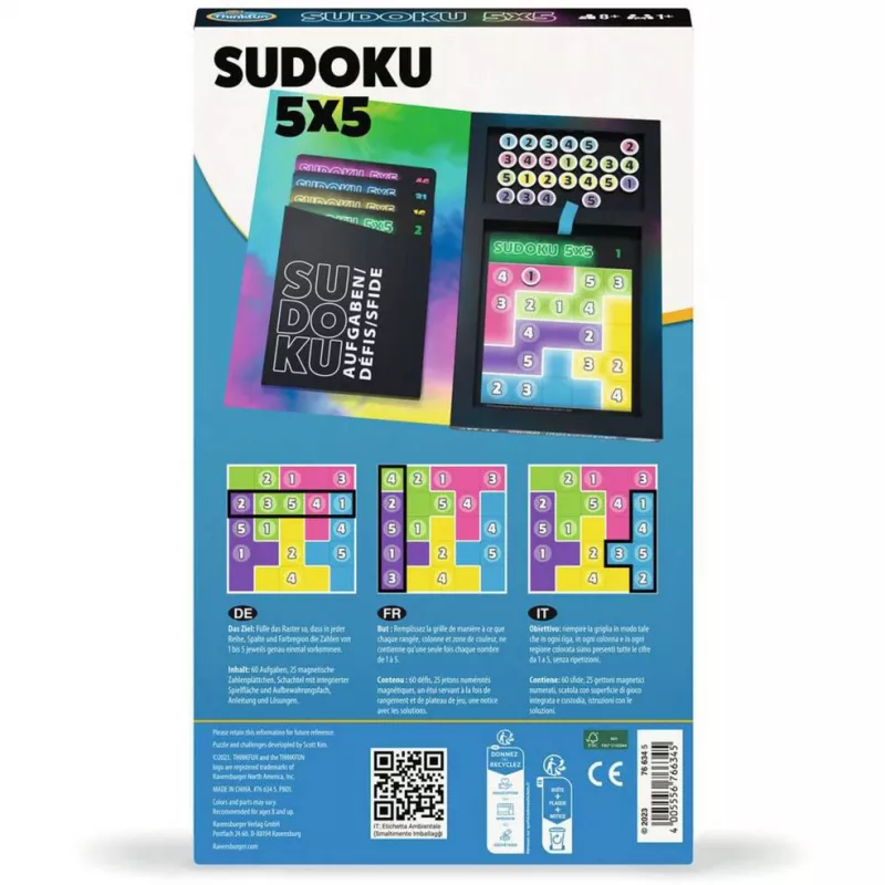 Sudoku 5x5, Gra logiczna