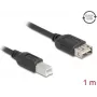 Kabel USB 2.0 DELOCK 81530 — 1 m, USB B na USB A, czarny