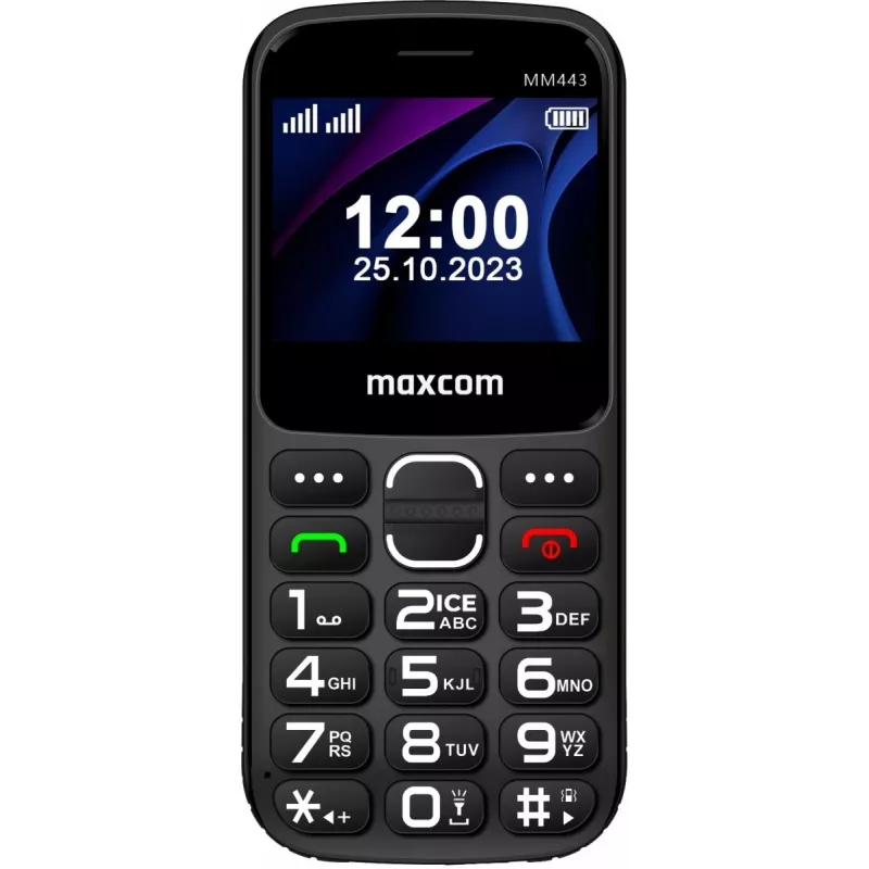 Maxcom Comfort MM443 S z ładowarką sieciową czarny